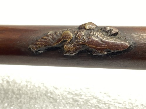 Antique 11.5” Long Kouro Copper Yatate Hinged Top Incense Burner Made In Japan - Picture 9 of 12