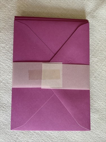 Box Of 11 Papyrus Purple Hummingbird SMALL Glittery Notecards W/Gold Seals - Picture 6 of 10