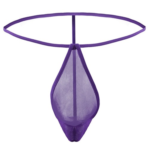 Mini Tangas Sexy Malla Transparente Tanga Ropa Interior Bolsa T-Back Calzoncillos Bragas➳ - Imagen 25 de 27