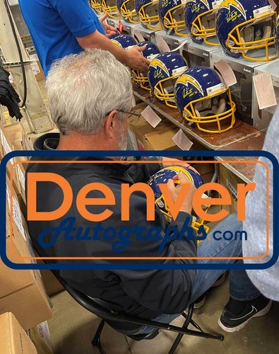 Chargers Triplets Signed San Diego Chargers Authentic Helmet w/HOF BAS 39859 - Picture 7 of 8