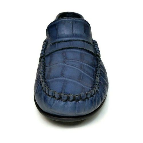 Mocassini Atlanta Mocassini Blu Coccodrillo Penny Walkers Donna Taglia US 5, EUR 35 - Foto 6 di 10
