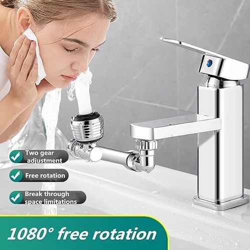 2 Pcs Universal 1080?? Swivel Extension Faucet Aerator Rotate Robotic Arm Extend - Picture 5 of 7