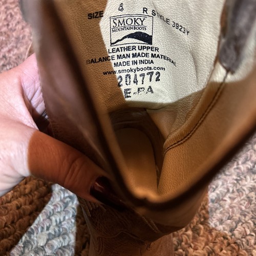 SMOKY MOUNTAIN Cowboystiefel braun abgenutzt Leder genäht Lenkung große Kinder 4 - Bild 11 von 18