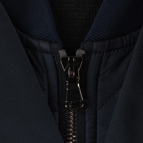 Zanella NWT 100% Polyester Rain Coat w/ Removable Vest Size M US In Solid Navy - Picture 2 of 13
