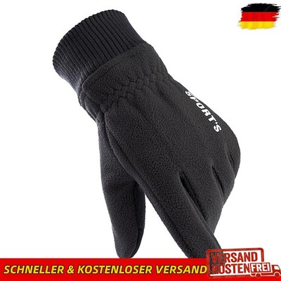 Warme Fleece-Touchscreen-Outdoor-Radsport-Windschutzhandschuhe für Herren (schwa