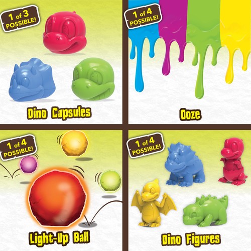 Ryan’s World Dino Universum Leuchtdino Überraschung Alter 3+ Mehrfarbig 2,6" (1 Stück) - Bild 4 von 9