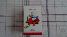 I Can Do It! Crayola 2013 Hallmark Keepsake Ornament Airplane Teddy Bear #252