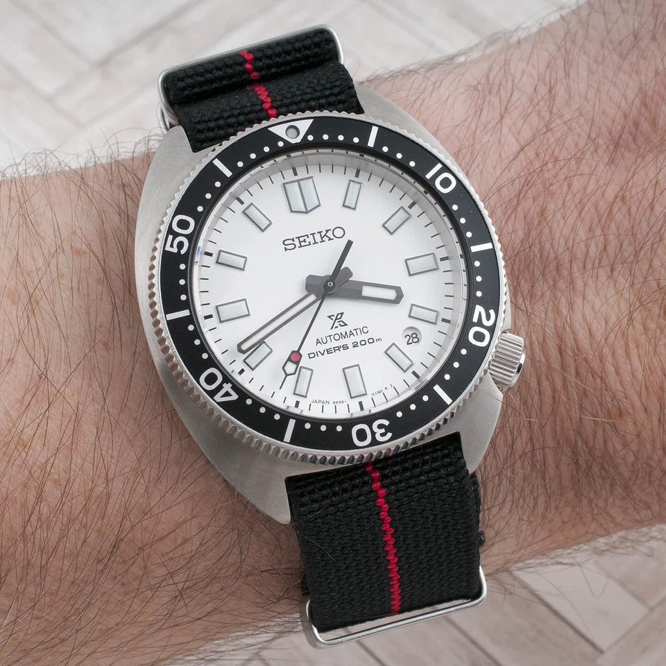 Pulseira de relógio elástica paraquedas náilon Marine Nationale substituição listrada MN - Imagem 4 de 4