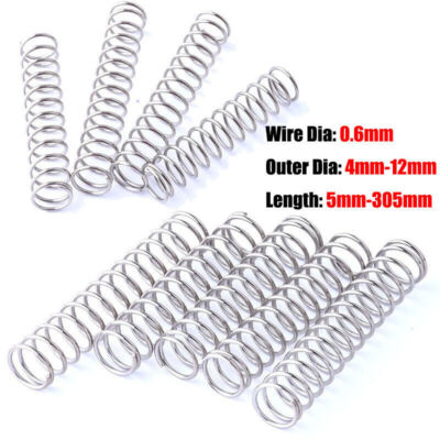 #ad #ad Compression Spring Wire Diameter 0.6mm 304 Stainless Steel Pressure Springs $4.13