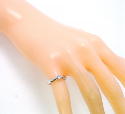 Tiffany & Co. Harmony Ring Pt950 with Diamond 0.22ct E VS1 w/boxCase/Certificate - Picture 12 of 12