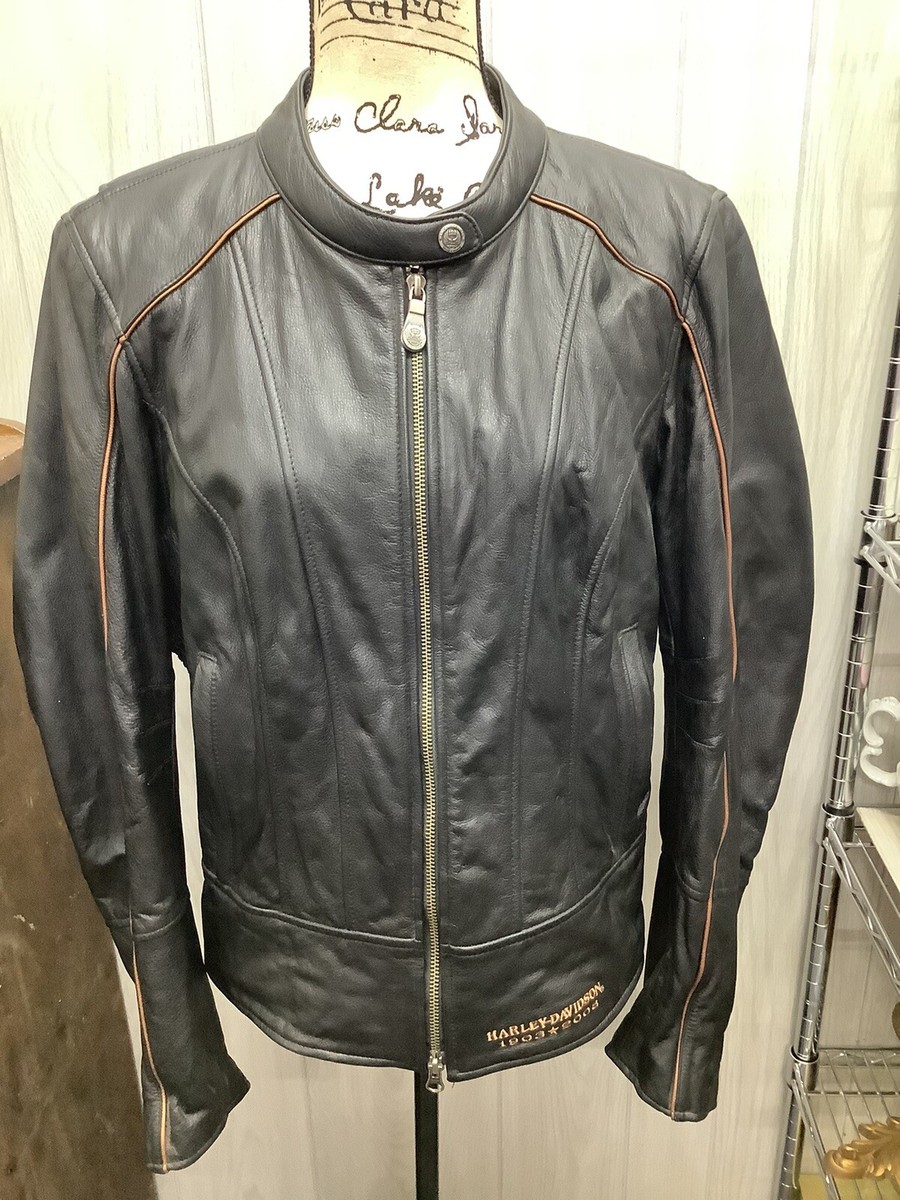 Vtg. 2008 Harley Davidson Women's XL Leather Jacket 105th