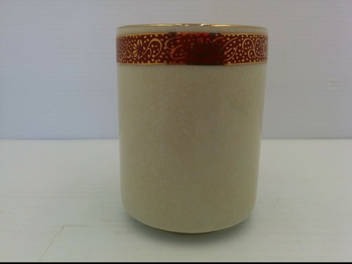 VINTAGE SATSUMA JAPAN SAKI TEA CUP, PEACOCK DESIGN, GOLD TRIM ON RIM, 1979 - Picture 2 of 5