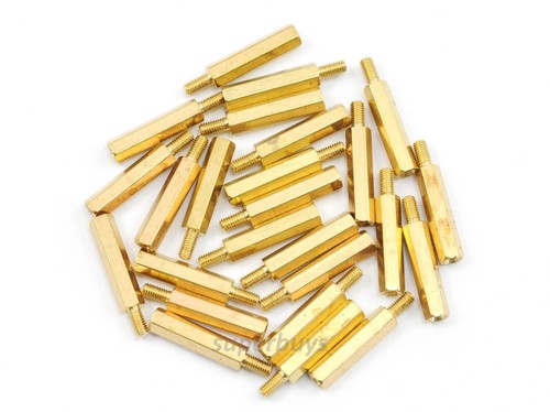 1/10/25PC 20mm M3 Male Female Brass Standoff Spacer Screw Separator Stand Off - 第 5/5 張圖片