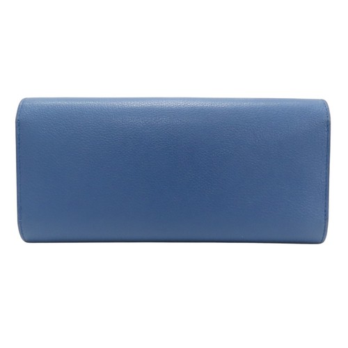 HERMES Passant Long Wallet Blue Evercolor Leather - Picture 2 of 13