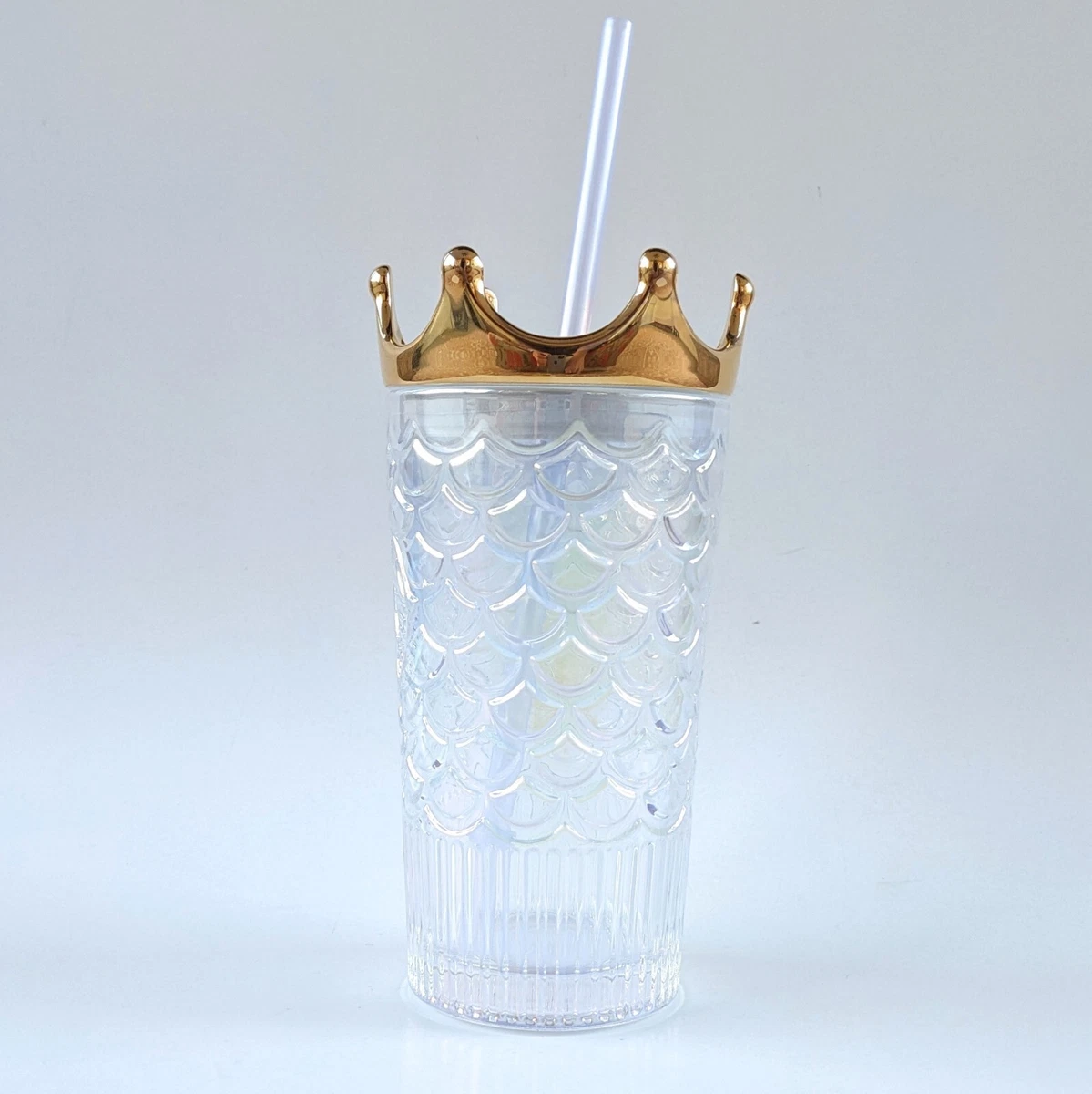 Starbucks' New Glass Tumbler Is Topped With a Gold Crown Lid for