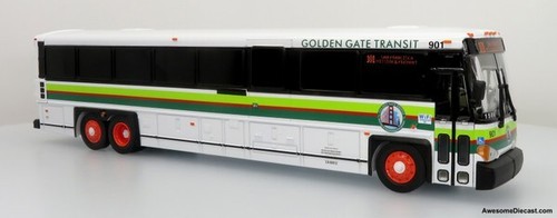 Iconic Replicas 1:50 MCI D4500CT Coach: Golden Gate Transit - Picture 1 of 4