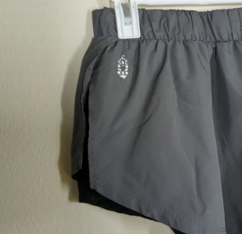 FP Movement by Free People Laufshorts grau schwarz gefüttert Run For It - Bild 5 von 9