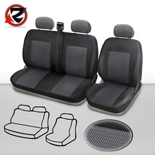 2+1 Sitzschoner Passend Für Fiat Ducato 2006-19 Sitzbezüge Polyester Stoff Grau
