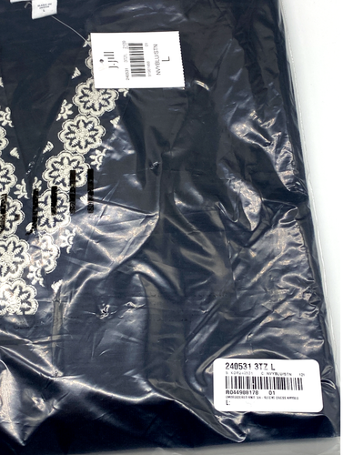 J.Jill - L - Relaxed Embroidered Knit 3/4-Sleeve Dress - NWT - Picture 7 of 8