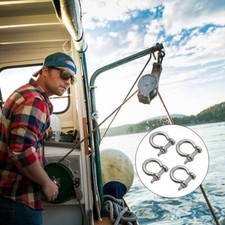 4Pcs Steel Lifting Shackles D Shaped Shackles for Winching Vehicle Recovery