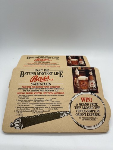 BEER Bar COASTER ~ Bass Pale Ale- Burton Trent England LOT OF 10+ Vintage