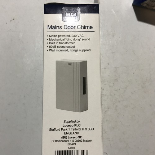 BG mains door bell chime MDC1 - Picture 2 of 2