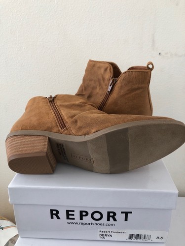 REPORT Women’s DERYN Tan ANKLE BOOTIE Size 8.5 New - Picture 6 of 7