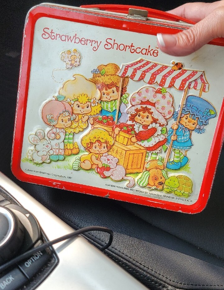 アメリカン・スプレンダー　初版帯付き VINTAGE STRAWBERRY SHORTCAKE METAL LUNCHBOX ALADDIN 1981 AMERICAN