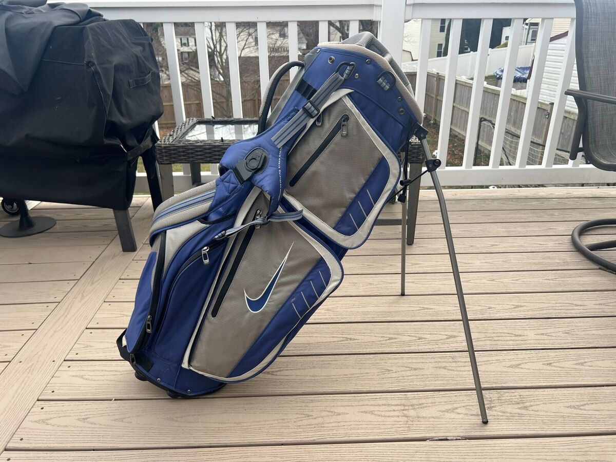 【美品】ナイキ ゴルフ レンジケース GA0225 ロイヤルブルー Vintage Nike BLUE 8-Way W/ Stand Golf Bag W/ Original Cover