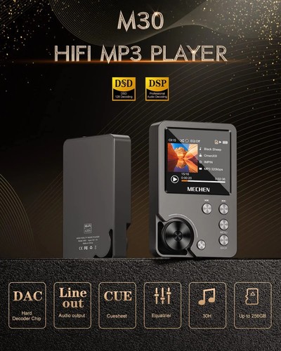 MP3 Player, Verlustfreier DSD HighDefinition Tragbarer HiFi Digital Audio Musik Player - Bild 2 von 15