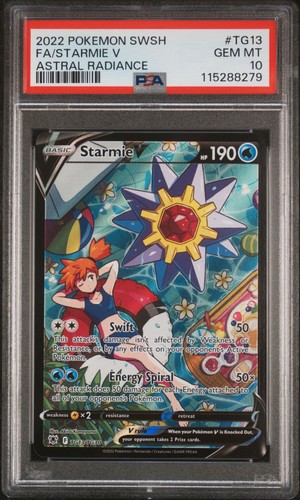 2022 Pokemon Schwert & Schild Astral Radiance TG13 Starmie V TG13/TG30 PSA 10
