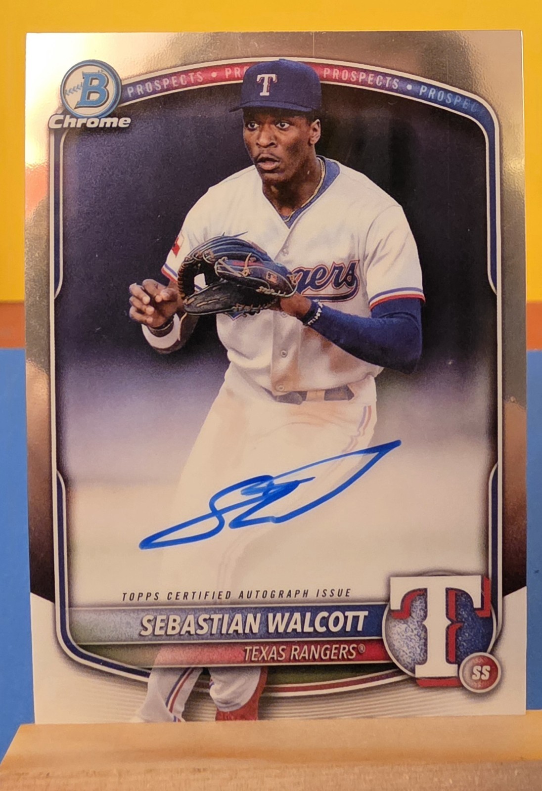 SEBASTIAN WALCOTT 2025 BOWMAN CHROME PROSPECT AUTO #CPA-SW