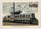 FRANCE RAILWAY 1955 FDC *Electric Locomotive* MAXI-CARD Lille Premier Jour RF268