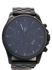 LUMINOX SERIES 1880 Chronograph Quartz Analog Watch Black Stainless Steel JAPAN