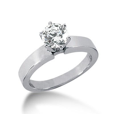 4 1/2ct F SI3 Round Natural Diamond 950 Plat. Classic Solitaire Engagement Ring - Picture 9 of 9