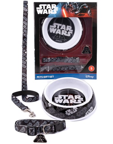 Conjunto de regalo unisex con logotipo de Star Wars estampado en todas partes cuenco, cuello, dije y plomo - Imagen 3 de 10