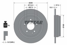 2x Bremsscheibe PRO TEXTAR 93123503 für MERCEDES VITO VIANO W639 MIXTO Bus 109
