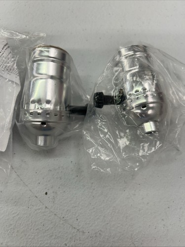 ๐ก Power Gear 3-Way Lamp Socket 2-Pack โ Nickel Finish โ DIY Lamp Upgrade - Picture 3 of 4