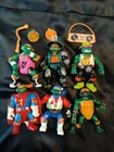 TMNT Michelangelo Vintage Mike Mikey LOT rare Ninja Turtles SHOGUN Silver Samuri