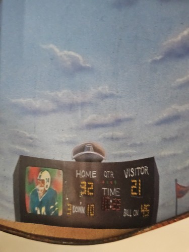 VINTAGE FOOTBALL BANK DOSE MIT STADION & SKY BLIMP INNEN VOLLE GRÖSSE FOOTBALL - Bild 9 von 17