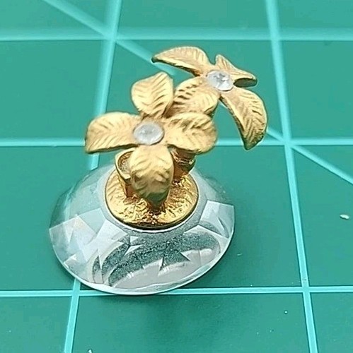 9Vtg Swarovski Gold Plated Crystal Figurines piano violin train drum typewriter  - Picture 17 of 20