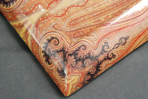 CUENCO orig. ETRO Italia. Cenicero DISEÑO CERÁMICA marrón crema PAISLEY - Imagen 5 de 9