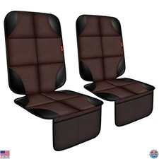 Car Seat Protector Set - 2 Pack Thick Padded, Waterproof 600D, Non-Slip, Mesh
