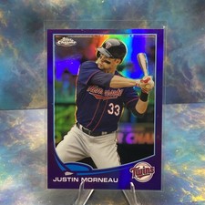 2013 Topps Chrome Purple Refractors Justin Morneau #217 Twins