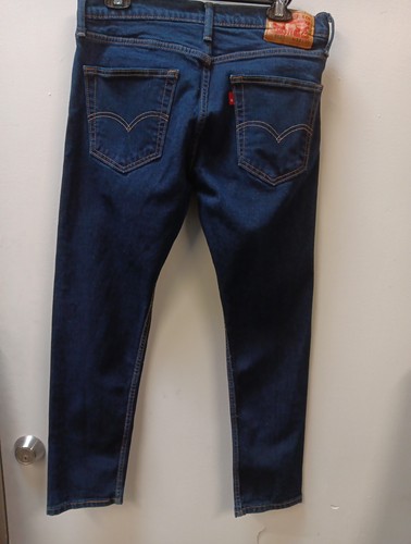 Levi's 512 Jeans Herren Größe 33 x 30 Slim Skinny Fit Tapered Dark Indig Blue Denim - Bild 3 von 8