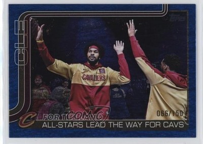 2025 Topps Checklist Blue Holo Foil Donovan Mitchell Cleveland Cavaliers 1k4m