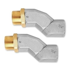 2PCS 3/4 Inch NPT Fuel Hose Swivel 360 Rotating Connector- 2-Pack 3/4 Inch NPT