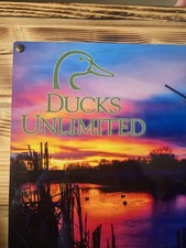 Ducks unlimited cabin sign or mancave/garage art