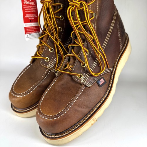 Thorogood 814-4178 Men's 8" Leather Moc Non Safety Toe Work Boots Size 9.5 D - Picture 9 of 24