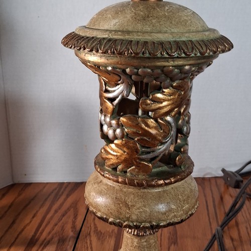 Victorian Style Resin Faux Bronze Carved  Scroll And Grape Motif - Picture 22 of 24